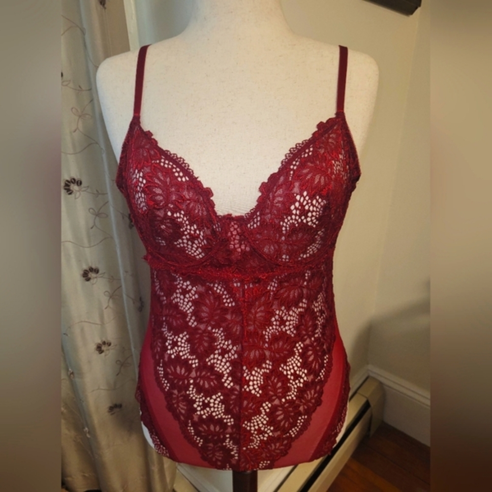 NWOT - Frederick's of Hollywood Mesh & Lace Teddy - Size XL